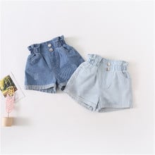 2019 Summer Fashion New High Waist Denim Shorts Casual Cotton Hot Sale Children Pants Cute Kids Jeans Short Pants 2024 - buy cheap