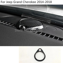 Автомобильная внутренняя ручка Передняя головка средняя аудио крышка динамика КОЛЬЦО круглая отделка 2 шт для Jeep Grand Cherokee 2014 2015 2016 2017 2018 2024 - купить недорого