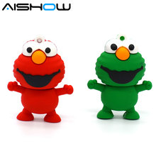 mini small usb flash drive memory stick 4GB 8GB 16GB 32GB Mini Elmo USB Flash Drive from SESAME USB pen drive thumb pendrive 2024 - buy cheap