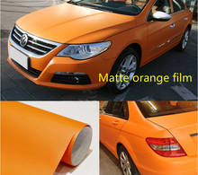 300mm x152cm Matte Matte orange film Vinyl Wrap Air Release Bubble Free Sticker Decal Film Tape Emblem Car styling 2024 - buy cheap
