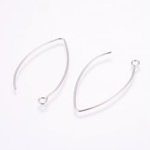 PandaHall 20pcs 41x22x1mm 304 Stainless Steel Metal Jewelry Findings Accessories Hoop Earrings 2024 - buy cheap