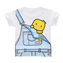 Брендовая летняя детская одежда, футболки с принтом для мальчиков и девочек, хлопковые футболки для маленьких мальчиков, детские футболки с мультяшным рисунком, топы для детей от 18 мес. до 7 лет 2024 - купить недорого