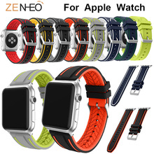 Para Apple Watch band 42mm 38mm 44mm 40mm correa de silicona para iWatch serie 4/3/2/1 pulsera Relojes de reemplazo correas pulseras 2024 - compra barato