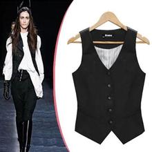 New Arrival Fashion Jacket Women Coat breasted button Sleeveless vest suit blazers and jackets 2024 - buy cheap