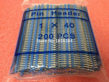 50pcs/lot 2.54mm blue Single Row Male 1X40 Pin Header Strip 2024 - buy cheap