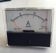 Tipo de ponteiro do amperímetro DH-670 DC 0-15A Analógico Amp Painel current meter medidor de painel 2024 - compre barato