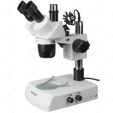 Trinocular Stereo Microscope--AmScope Supplies 10X-20X-30X-60X Trinocular Stereo Microscope with Top & Bottom Lights 2024 - buy cheap