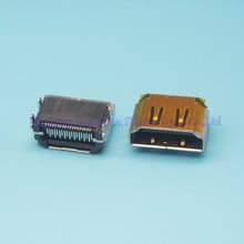 Conector hembra HDMI de alta calidad, accesorio de 19 pines, 4 pies fijos, SMD, para equipo HD, envío gratis, 50 unids/lote 2024 - compra barato