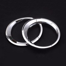2pcs/set Silver Chrome ABS Front Head light Lamp Cover Trim Ring Circle Styling Fit For Jeep Patriot 2011-2015 2024 - buy cheap