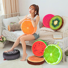 New Creative 3D Summer Fruit PP Cotton Office Chair Back Cushion Sofa Throw Pillow New 2024 - buy cheap