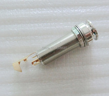 Sell Free Shipping guitar parts guitar jack high quality guitar end pin Nickle guitar/bass output jack 2024 - buy cheap