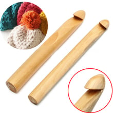 20/25mm DIY New Bamboo Handle Crochet Hook Weave Sweater Yarn Craft Knitting Needle 2024 - buy cheap