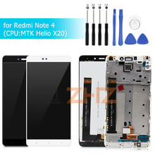 Digitalizador de pantalla táctil de pantalla LCD para Xiaomi Redmi Note 4 MTK, con montaje de marco, reparación de piezas de repuesto 2024 - compra barato