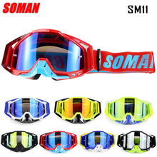 New Arrival 100% Original Soman Brand Motocross Glasses ATV Casque Motorcycle Goggles Racing Moto Bike Sunglasses SM11 2024 - buy cheap