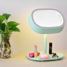 Woman Makeup Mirror Light Charging Gift LED Mirror Table Lamp Bedroom Wedding Room Touch LED Table Lamps Lounge Makeup Lighting 2024 - buy cheap