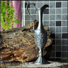 European retro Home Decoration metal alloy Tabletop vase vintage flower Carved Pewter Artcraft Gift flower vase2136 2024 - buy cheap