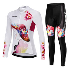 Women Cycling Clothing Set 2019 Long Pro Team MTB Bike Clothes Ladies Cycling Jersey Sets Anti-UV Bicycle Wear Cycling Suit 2024 - buy cheap