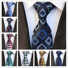 Corbata tejida hecha a mano de alta calidad, corbata con patrón geométrico único, 8cm, nuevo diseño, 2400 hebras 2024 - compra barato
