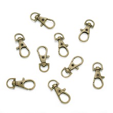 Antique Bronze Tone Alloy Swivel Snap Hook Lobster Claw Clasps for Jewellery Findings, Nickel Free, about 13mm wide, 35mm long, 2024 - buy cheap