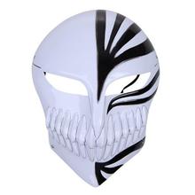 Bleach cosplay Kurosaki Ichigo bankai Full Hollow Mask (black in white) Cosplay Accessory For Halloween Party 2024 - buy cheap
