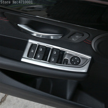 Interruptor de elevación de ventana y puerta de coche, embellecedor de cubierta de botón, ABS plateado, para BMW Serie 2 F45 F46 218i 2015-2018, accesorios, volante a la izquierda, 4 Uds. 2024 - compra barato