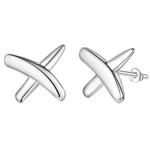 cross simple high quality free shipping Silver Earrings for women fashion jewelry earrings /HYLRBRLN OHJQXTPT 2024 - buy cheap