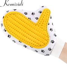 KEMISIDI Footprint Cat Brush Glove for Animal Cat Supplies Pet Gloves Hair Comb Five Finger Glove For Dog Grooming Pet Dog Clean 2024 - buy cheap
