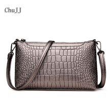 Women's Genuine Leather Handbags Small Cow Leather Day Clutches Alligator Shoulder CrossBody Bags Fashion Soft Flap Women Bags 2024 - buy cheap