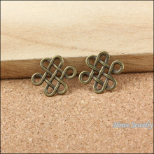 Wholesale 330 pcs Vintage Charms Chinese knot Pendant Antique bronze Fit Bracelets Necklace DIY Metal Jewelry Making 10098 2024 - buy cheap