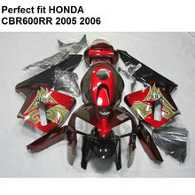 Aftermarket body parts fairing for Honda CBR600RR 2005 2006 red black fairings kit CBR 600RR 05 06 SZ57 2024 - купить недорого