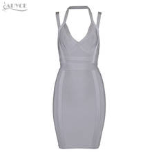 Adyce 2020 New Summer Dress Women Sexy Spaghetti Strap V Neck Prom Party Dresses Bodycon Vestidos Rayon Celebrity Bandage Dress 2024 - buy cheap