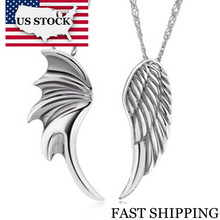 US STOCK 5%oFF Feather Pendant Jewelry Necklace Feather Trendy Necklaces Choker Silver Valentine's Day Gift Couple Necklace N328 2024 - buy cheap