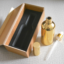 4pcs 100ml High temperature gold plated dropper bottle With wooden box,empty glass essential oil bottle, perfume subpackage jar 2024 - buy cheap