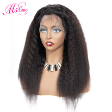 360 синтетический парик кудрявые прямые волосы парик бразильские человеческие волосы парики 150% плотность RemyHuman Волосы Парики для женщин 2024 - купить недорого
