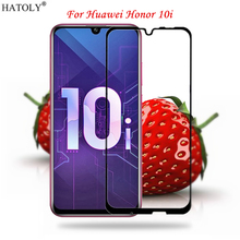 Vidrio de pegamento completo para Huawei Honor 10i vidrio templado para Huawei Honor 10i Protector de pantalla de cobertura completa Honor 10i película de teléfono 2024 - compra barato