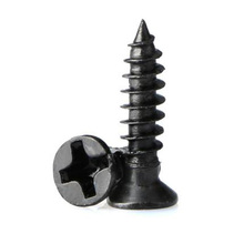 50Pcs M1.2 Carbon Steel phillips Cross Flat countersunk head Self-tapping small Screw bolt black 3mm-6mm L 2024 - buy cheap