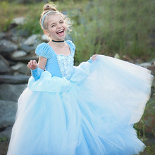 Vestido de princesa infantil, fantasia, vestido de baile, natal, cosplay 2024 - compre barato