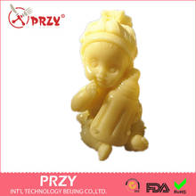 Wholesale Cute Sleeping Baby /baby Bottles Mold Fondant Cake Decoration Handmade Soap Mold Chocolate Silicon Moulds PRZY 011 2024 - buy cheap
