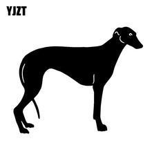 YJZT 15.5*12.7CM Greyhound Classic Pet Dog Car Stickers Car Styling Funny Animal Decorative Decals Black/Silver C6-1589 2024 - buy cheap