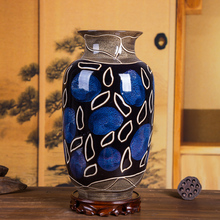 Керамика Цзиндэчжэнь, антикварная креативная ваза для печи, Китайская классическая гостиная, домашний фарфор, ремесла, украшения для офиса 2024 - купить недорого