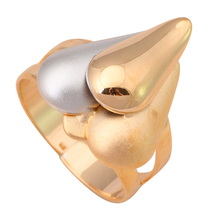 Преувеличенный стиль золотой цвет здоровье ювелирные изделия никель и свинец K покрытие австрийский Золотой элемент кольцо JR1924A 2024 - купить недорого