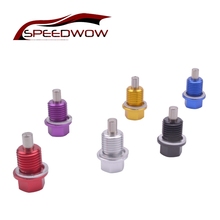 SPEEDWOW Magnetic Oil Sump Nut Drain Oil Plug Screw Oil Drain M14*1.5 Magnetic Oil Plug Nut For Ford/Honda 2024 - buy cheap