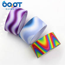OOOT BAORJCT 178011 , 25MM Gradually color Printed grosgrain ribbon,Clothing accessories jewelry,DIY Handmade gift wrapping 2024 - buy cheap