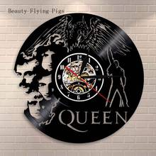 Queen Rock Band Wall Clock Modern Design Music Theme Classic Vinyl Record Clocks Wall Watch Art Home Decor Gifts for Musician 2024 - buy cheap