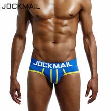 JOCKMAIL Brand Men Underwear briefs Cotton Sexy U convex calzoncillos hombre slips cuecas gay penis pouch panties gay Underwear 2024 - buy cheap