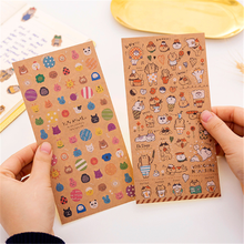 1pack/lot Japanese kraft paper cat sticker Decorative Stickers Scrapbooking DIY Diary Album Stick Label Gift for Party 2024 - buy cheap