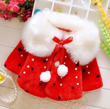 Christmas Baby Children Clothing Girl Infant Winter Warm Coat Rabbit Fur Collar Jacket Girls Thick Clothes Down Outerwear Coats 2024 - buy cheap