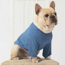 Ropa a rayas para perros pequeños y medianos, camisa de alta calidad para mascotas, Bulldog Francés, primavera y otoño 2024 - compra barato