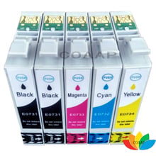 5PK Ink cartridge 731N 73N T0731 for compatible EPSON C79 CX5500 CX8300 CX9300 TX100 TX210 TX410 TX550w Printer 2024 - buy cheap