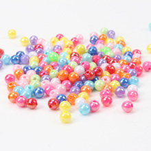 Mix Color AB Solid Color Acrylic Round Spacer Beads For Decoration Jewelry Making DIY Accessories 6mm 400pcs 2024 - buy cheap